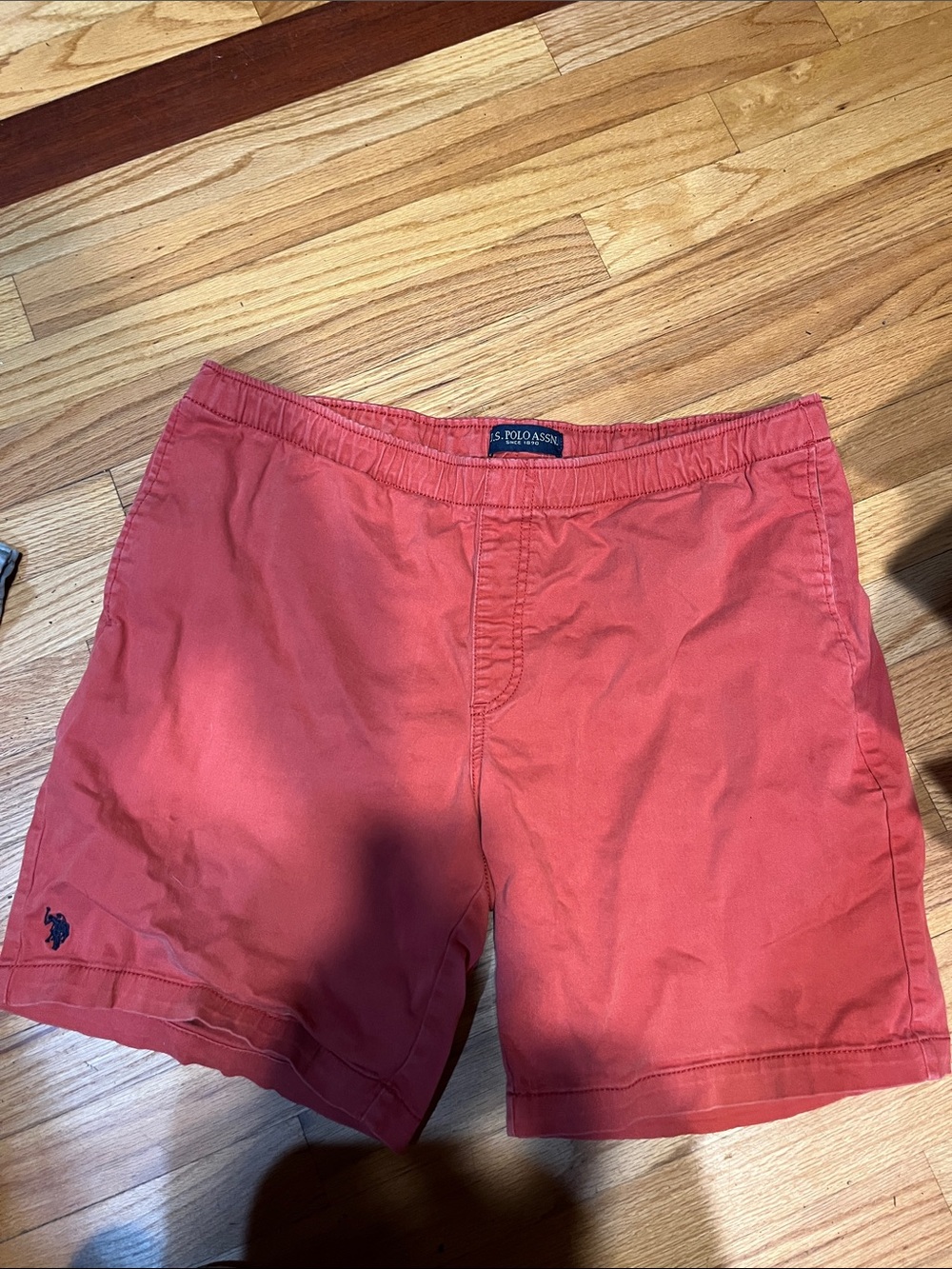 U.S. Polo Assn. Coral Elastic-Waist Cotton Shorts